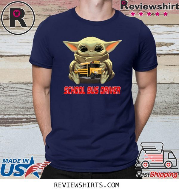 Baby Yoda And School Bus Driver T-Shirt