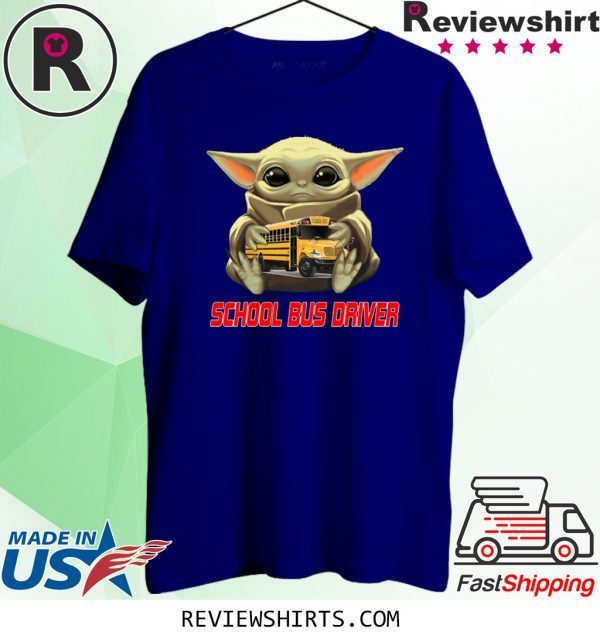 Baby Yoda And School Bus Driver T-Shirt