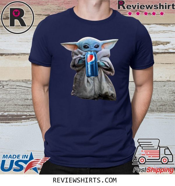 Baby Yoda Drink Pepsi Tee Shirt