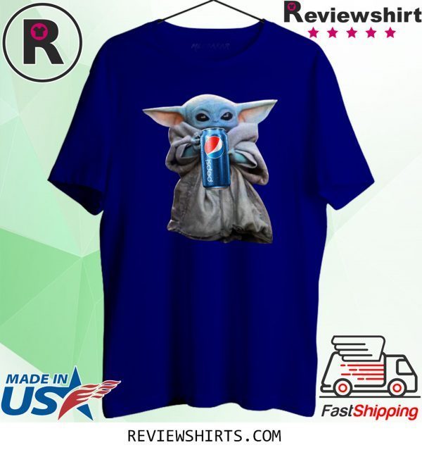 Baby Yoda Drink Pepsi Tee Shirt