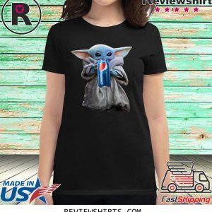 Baby Yoda Drink Pepsi Tee Shirt