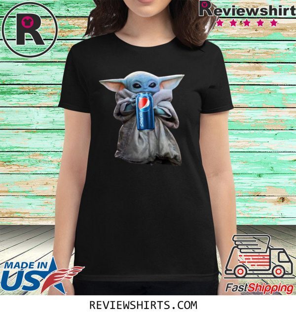 Baby Yoda Drink Pepsi Tee Shirt