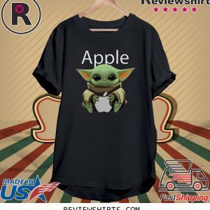 Baby Yoda Hug Apple Tee Shirt