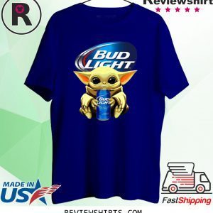 Baby Yoda Hug Bud Light Tee Shirt