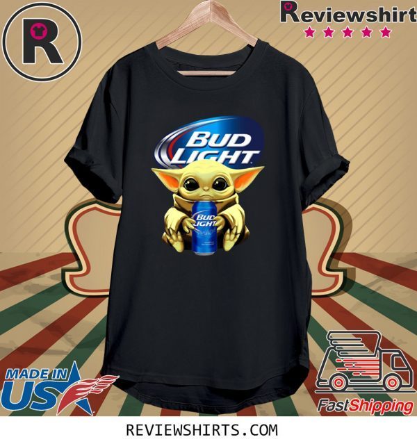 Baby Yoda Hug Bud Light Tee Shirt