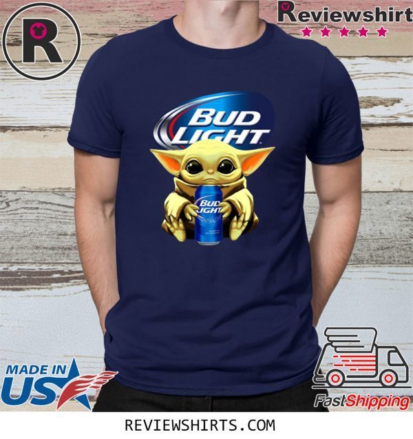 Baby Yoda Hug Bud Light Tee Shirt