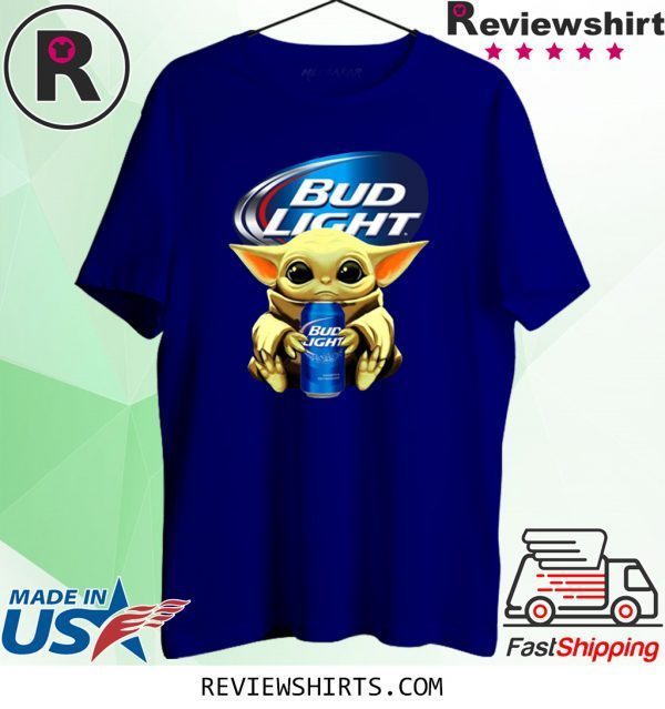 Baby Yoda Hug Bud Light Tee Shirt