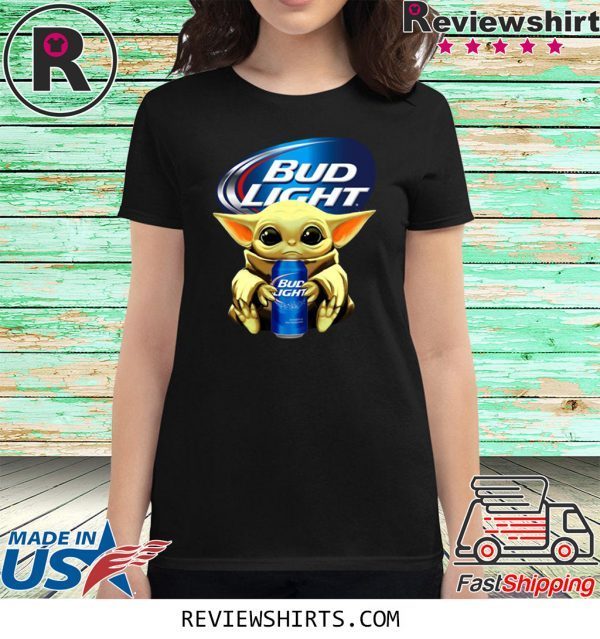 Baby Yoda Hug Bud Light Tee Shirt