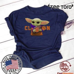 Baby Yoda Hug Clemson Tigers T Shirt