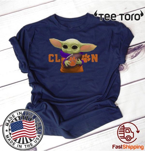 Baby Yoda Hug Clemson Tigers T Shirt