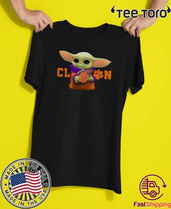 Baby Yoda Hug Clemson Tigers T Shirt