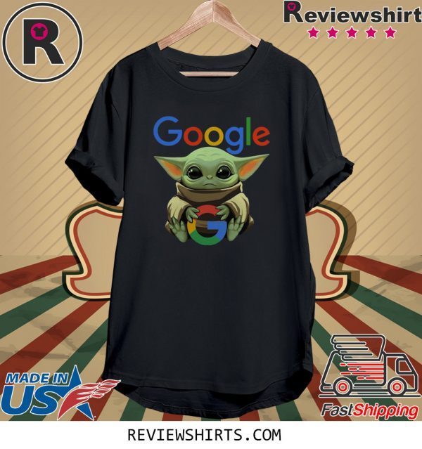 Baby Yoda Hug Google T-Shirt