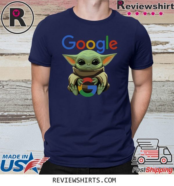 Baby Yoda Hug Google T-Shirt