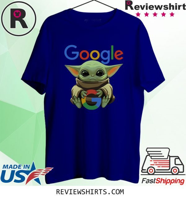 Baby Yoda Hug Google T-Shirt