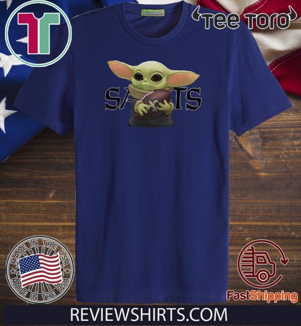 Hug New Orleans Saints Baby Yoda Shirt T-Shirt