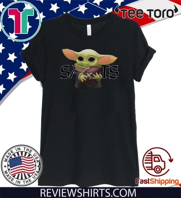 Hug New Orleans Saints Baby Yoda Shirt T-Shirt