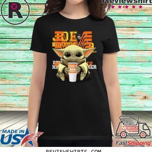 Baby Yoda Hug Whataburger Tee Shirt