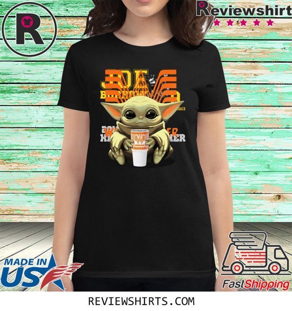 Baby Yoda Hug Whataburger Tee Shirt