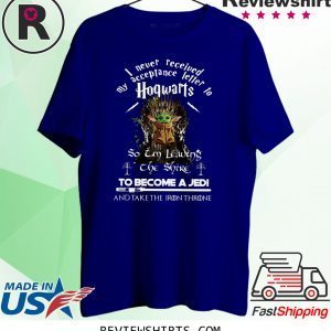 Baby Yoda I never received my acceptance letter hogwarts t-shirt