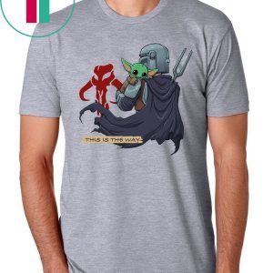 Baby Yoda Mandositting Tee Shirt This Is The Way