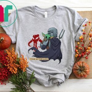 Baby Yoda Mandositting Tee Shirt This Is The Way