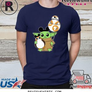 Baby Yoda Mickey Porg Shirt