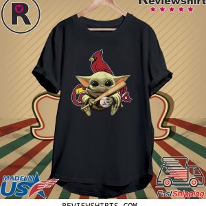 Baby Yoda St Louis Cardinals T-Shirt