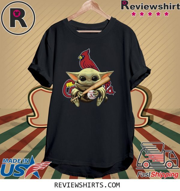 Baby Yoda St Louis Cardinals T-Shirt