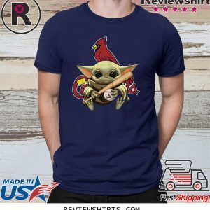 Baby Yoda St Louis Cardinals T-Shirt