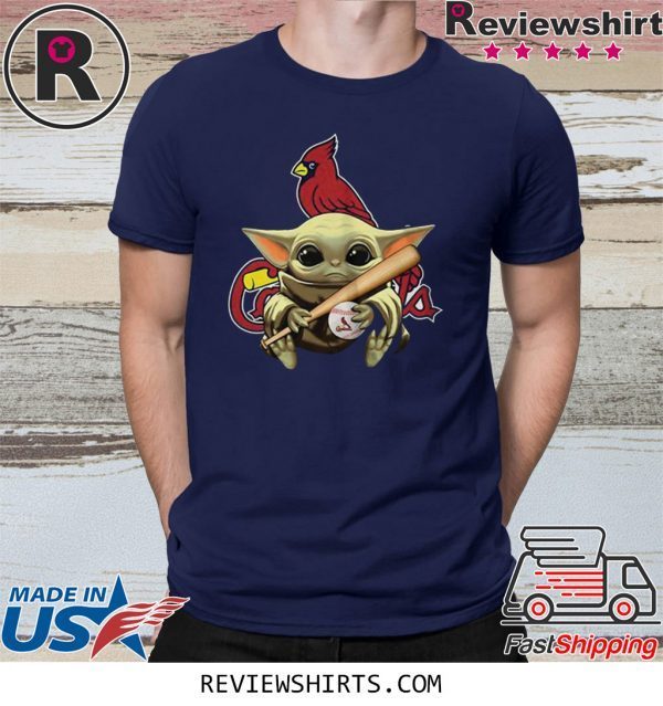 Baby Yoda St Louis Cardinals T-Shirt