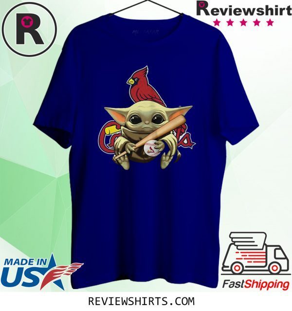 Baby Yoda St Louis Cardinals T-Shirt