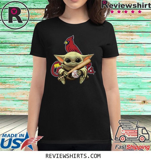 Baby Yoda St Louis Cardinals T-Shirt