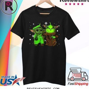 Baby Yoda and Baby Grinch Christmas T-Shirt