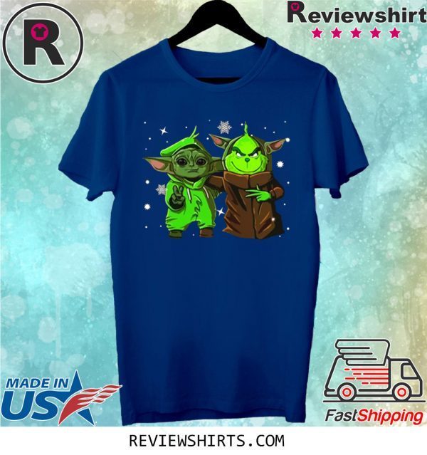 Baby Yoda and Baby Grinch Christmas T-Shirt