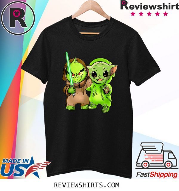 Baby Yoda and Baby Grinch Shirt