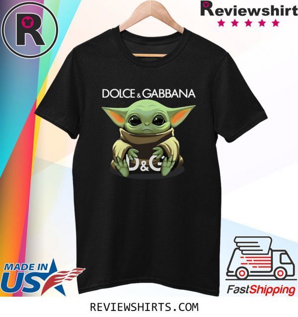 Baby Yoda hug Dolce and Gabbana Shirt