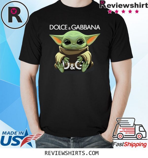 Baby Yoda hug Dolce and Gabbana Shirt