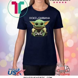 Baby Yoda hug Dolce and Gabbana Shirt