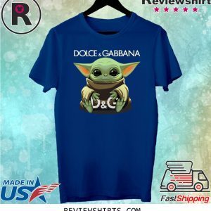 Baby Yoda hug Dolce and Gabbana Shirt