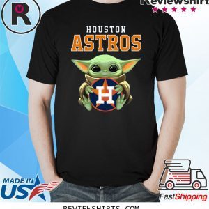 Baby Yoda Hug Houston Astros Tee Shirt