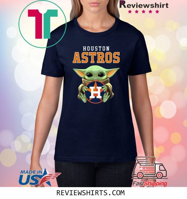 Baby Yoda Hug Houston Astros Tee Shirt