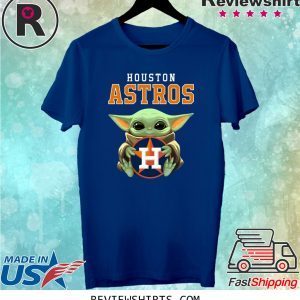 Baby Yoda Hug Houston Astros Tee Shirt