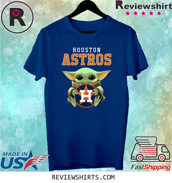 Baby Yoda Hug Houston Astros Tee Shirt