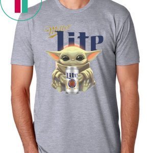 Baby Yoda hug Miller Lite T-Shirt