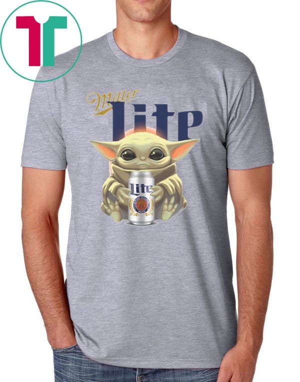 Baby Yoda hug Miller Lite T-Shirt