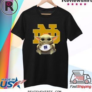 Baby Yoda Hug Notre Dame Fighting Irish T-Shirt