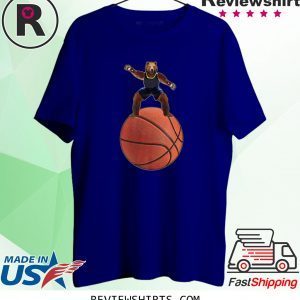 Bear Guarding On Basketball T-Shirt