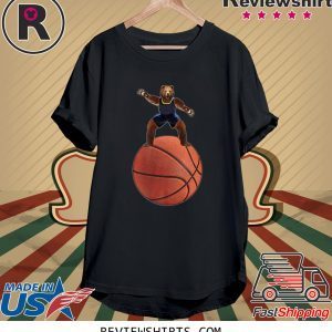 Bear Guarding On Basketball T-Shirt