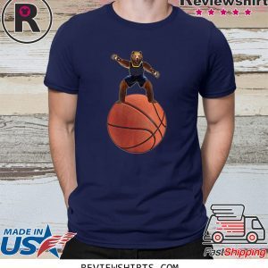 Bear Guarding On Basketball T-Shirt