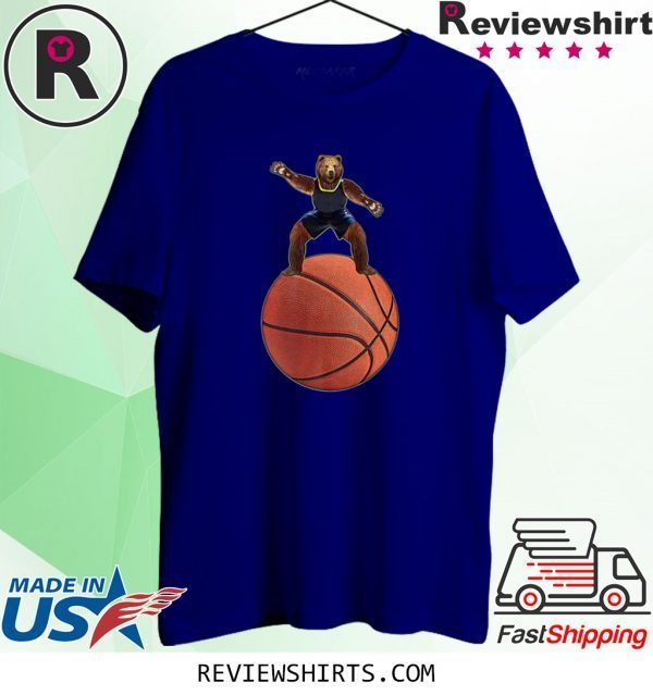 Bear Guarding On Basketball T-Shirt